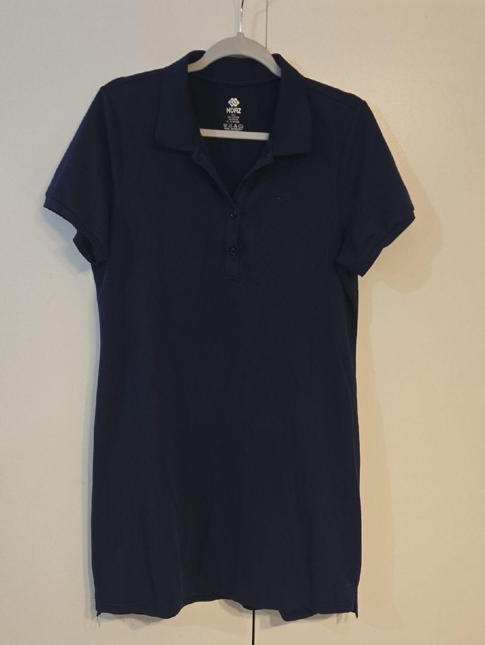 Navy Polo Mini Dress - Classic Short Sleeve